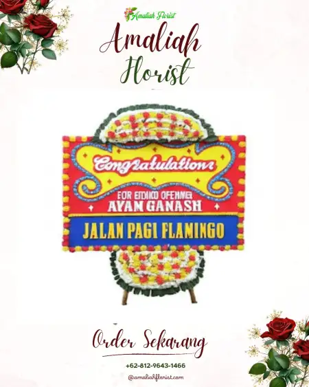 Sewa Papan Bunga Karossa