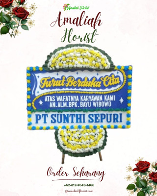 Papan Bunga Duka di Karossa